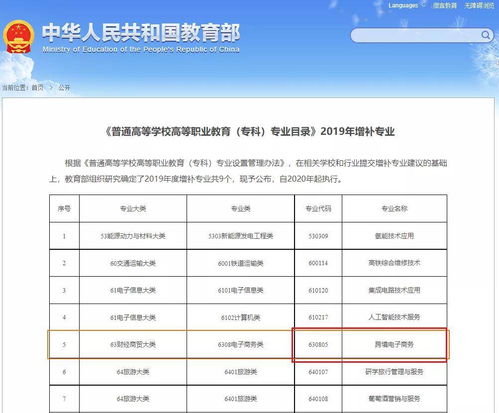 电子商务专业专业代码