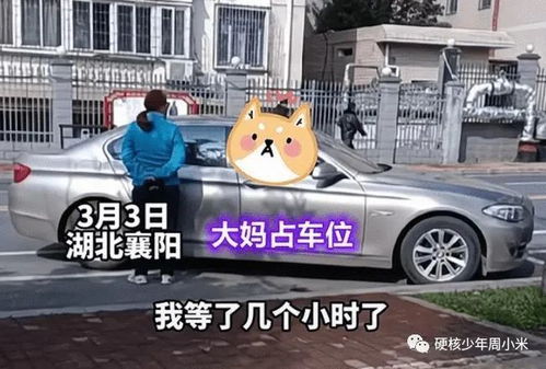 大妈人肉占车位 店主无奈驶离