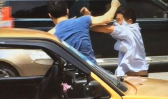 印女子驾车被追尾当街掌掴后车司机