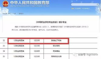初中专业跨境电子商务