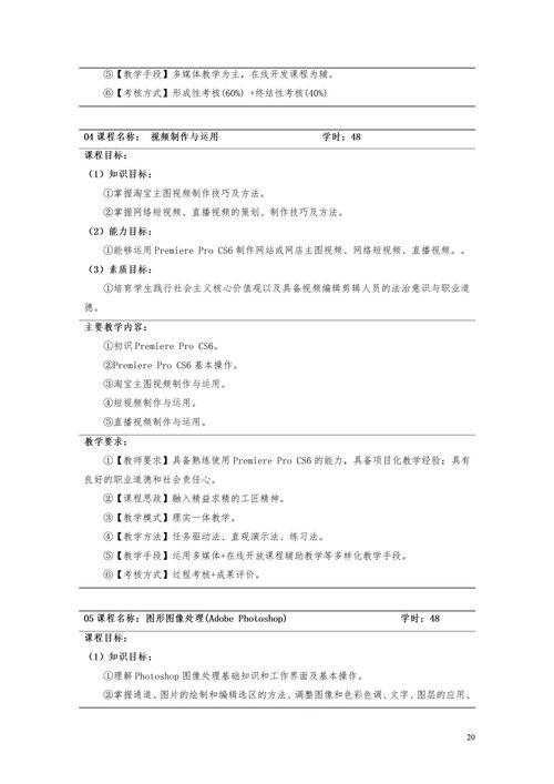 电子商务专业人才目标
