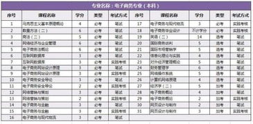 专业电子商务是什么科目