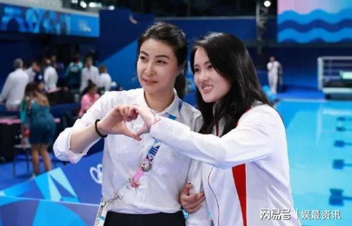 陈若琳辅导全红婵还兼顾与郭晶晶交流