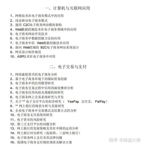 电子商务的所以专业论文