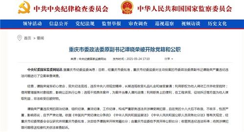 重庆市委政法委原书记陆克华被双开，权力之下的警醒与反思