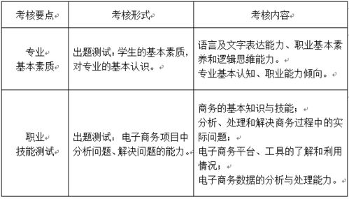 电子商务单招技能专业