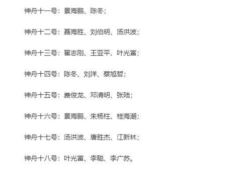 神二十乘组简历揭秘